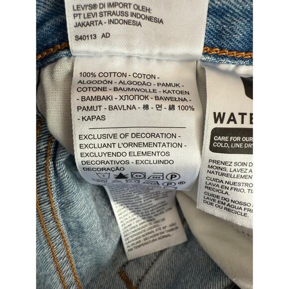 Levi’s Wedgie Icon Fit Distressed Denim Jeans Women’s Size 24 Medium Wash - Picture 8 of 11